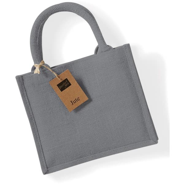 Jute Mini Presentpåse (6 liter) One Size Graphite Graphite Grå One Size Graphite Grey/Graphite Grey