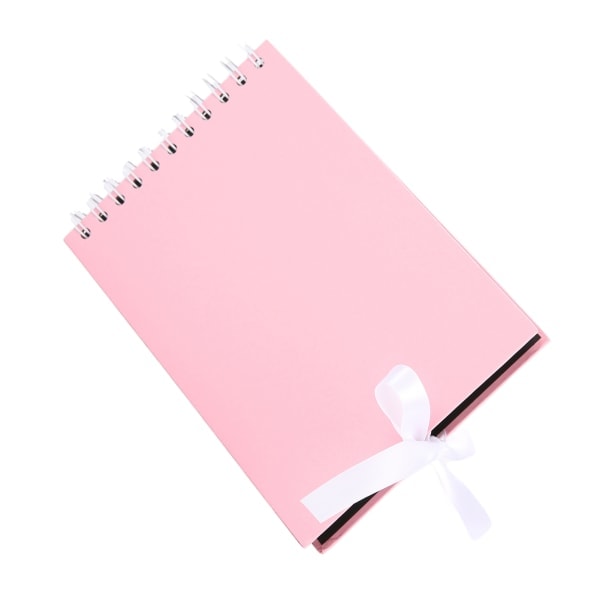 Selvklebende papiralbum for flotte bilder, gjenbrukbare sider, rosa pink