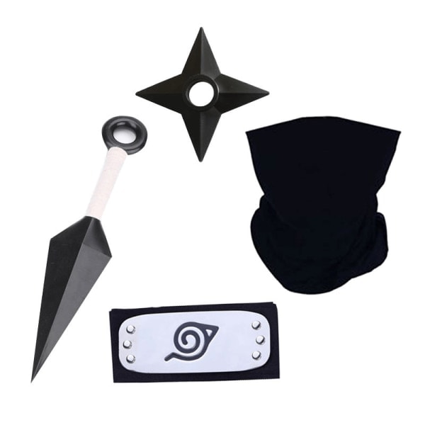 Anime Naruto Huvudband Set Kakashi Mask