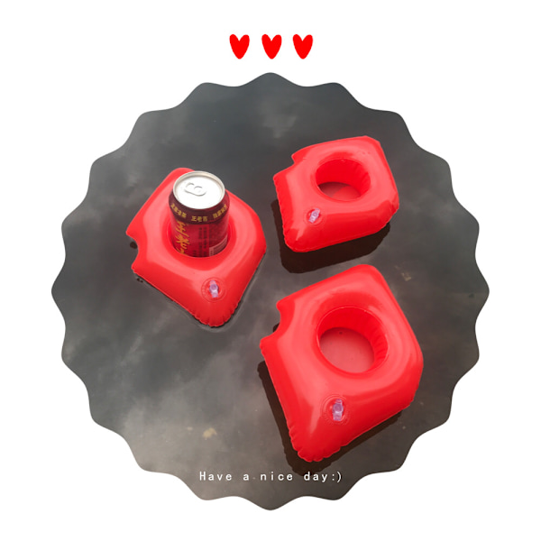 2 stk./pakke drikkevareholder, fortykket PVC kopholder, læbekopholder, egnet til swimmingpool Lips