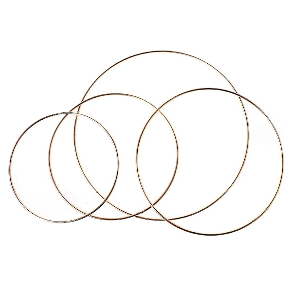 10 st Metall Drömfångare Ring Macrame Hantverk Båge A