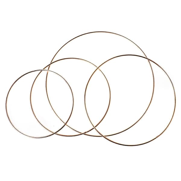 10 stk. Metal Drømmefanger Ring Macrame Håndværksbøjle A