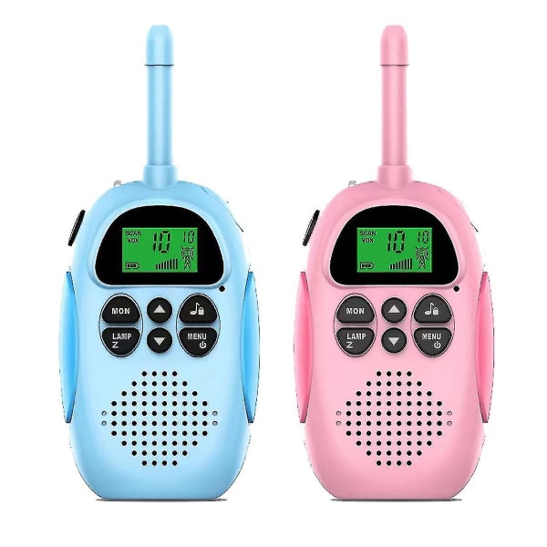 Walkie talkies för barn Uppladdningsbar långdistans walkie talky för pojkar, flickor (1 set (2st))