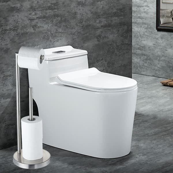 Toiletpapirholder med Reserve, Rustfrit Stål Tissue H