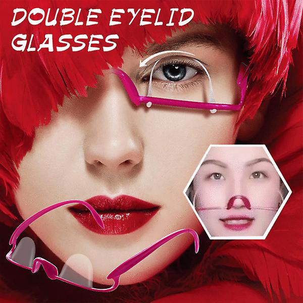 Dubbla ögonlockstränare Dubbelvikt ögonlocksklistermärke Träningsformning Artefakter Glasögon Träning Nytt(1 st)