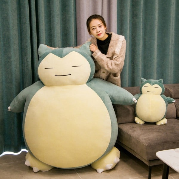 Jätte Snorlax Plyschdocka Söt Nalle Stor Plysch Mjuk Kudde Fylld Docka Present till Barn-30cm 30cm