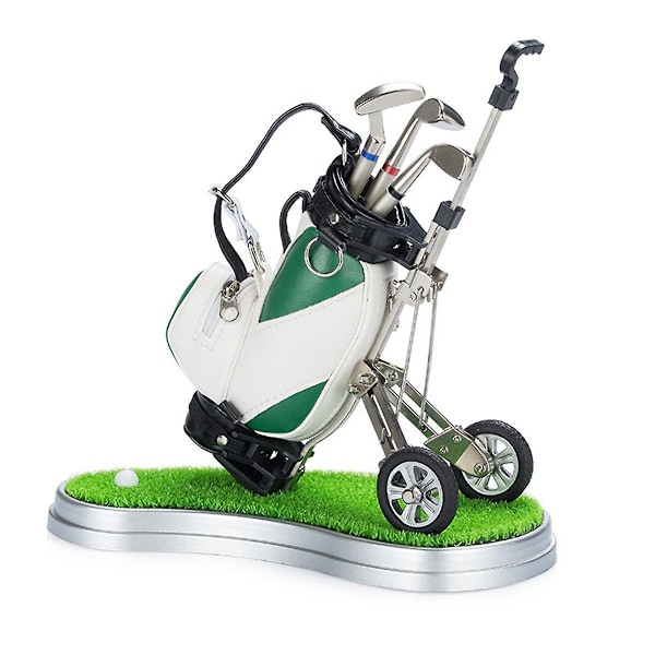 Mini Golf Pennhållare Skrivbordsdekoration Golf För Män Golfare För