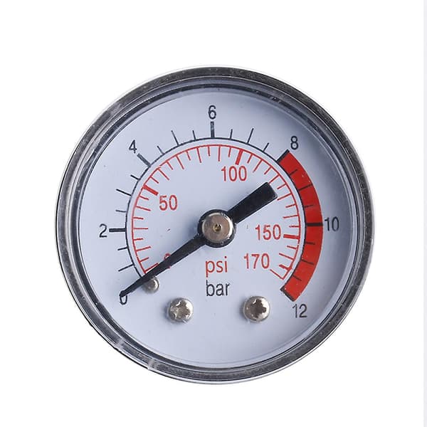 Luftkompressor Pneumatisk Hydraulisk Væsketryksmåler 0-12 bar