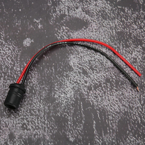 Svart kabelhärva sockel Förkopplad sockel för T10 LED-lampor Xenonlampa sockel 6