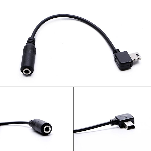3,5 mm Mini USB Mikrofonadapterkabel för Hero 3 4 Kamera