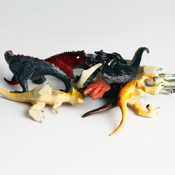 Miniatyr Dinosaurie Djur Statisk Modell Bil Dekor Klassrum