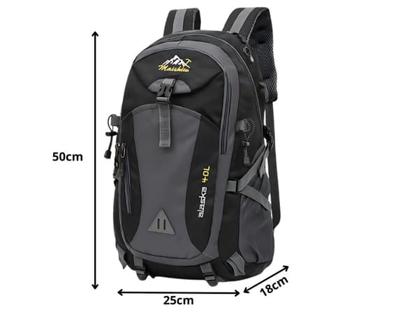 Rygsæk / Vandrerygsæk - 40L Sort Svart