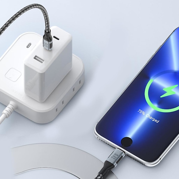40 Gbps USB4.0 Type-C til Type-C Lynrask Lading 240W 5V Qui