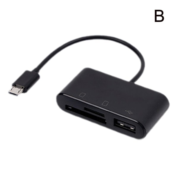 USB C 3-i-1 Hub Konverter Type C Adapter SD Kortlæser til Mac Micro One-size Micro One-size