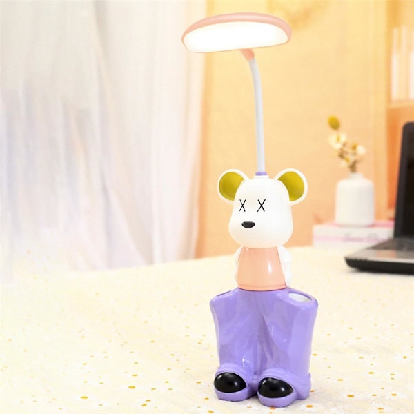 USB Lærings Sovesal Soverom Nattbords Leselampe LED D