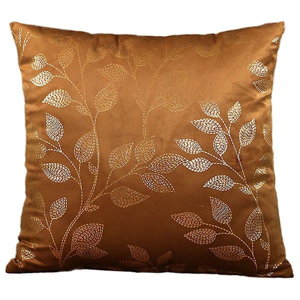 Lätt lyx kuddfodral soffa kuddfodral brons kuddfodral orange brun