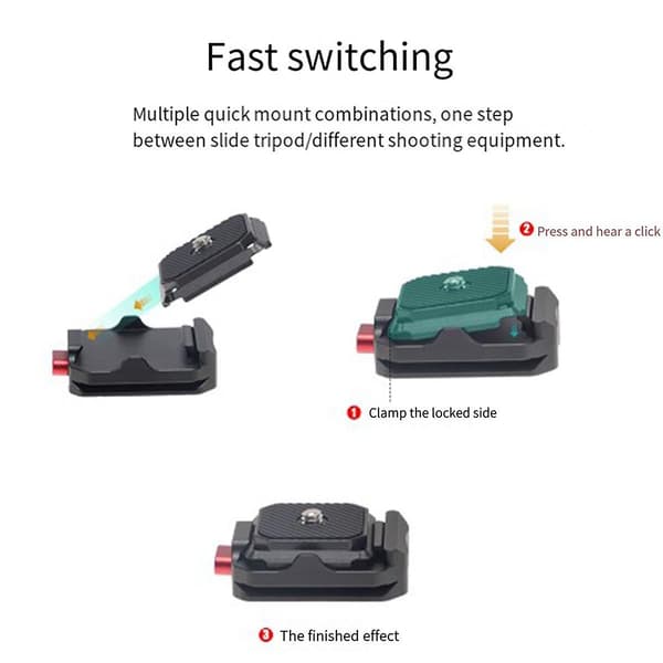 Til Arca Quick Release Plade Base Klemme Holder Dslr Kamera Stabi