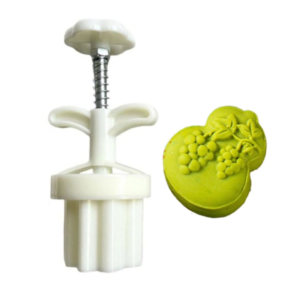 Måneformkakerformer i plastmateriale, Gresskar/drueform Måneformkake Stempel