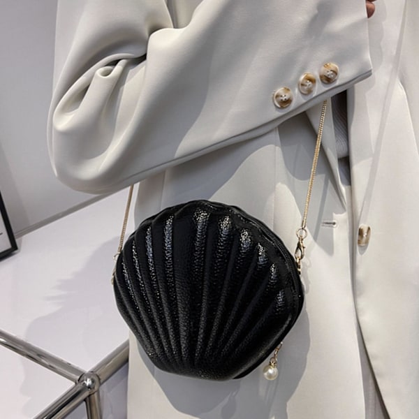 Elegant Perle Skallform Skulderveske Messenger Kveld C