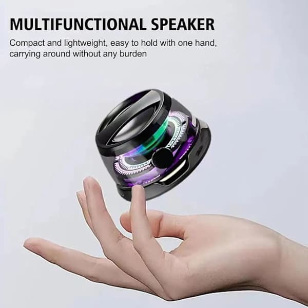 Mini Bluetooth Højttaler G200, Multifunktionel Magnetisk Bluetooth Højttaler (Hvid)