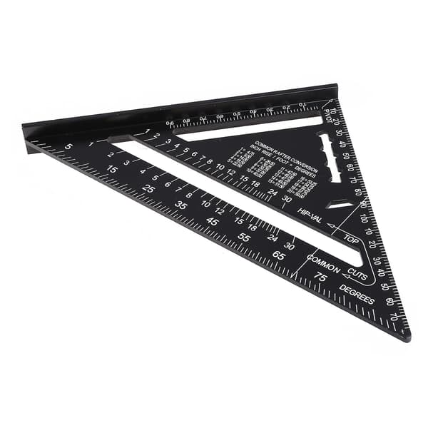 7/12 Tum Aluminiumlegering Triangulär Mätlinjal Träbearbetning