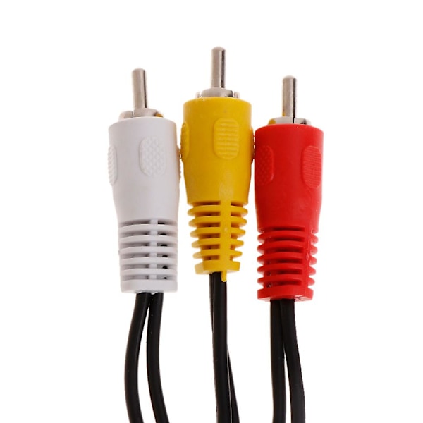 3 RCA Hanstik Til 6 RCA Hun Stik Forbindelse Computer Kabel Ad
