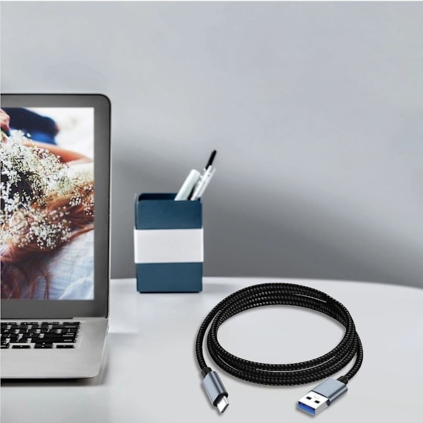 Joustava Type C -kaapeli Type C - USB A -latauskaapeli ja datakaapeli