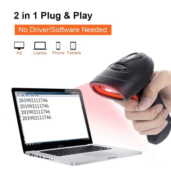 Strekkodeskanner Kablet 1D Leser H3CB Bluetooth CCD