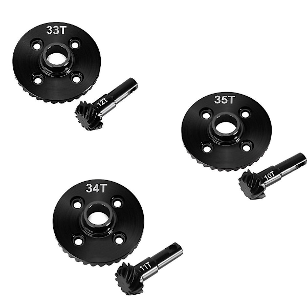 Metalldifferentialaxelväxlar för 1/10 RC Crawler Bil Trx4 Trx6