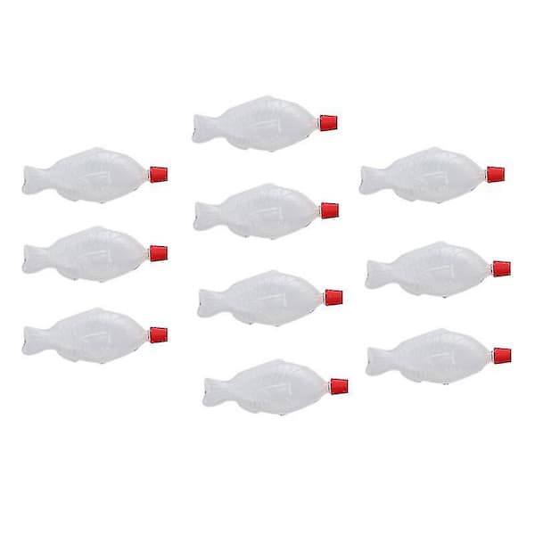 10 st Fiskformade 8,5 ml Engångsflaskor för Sojasås, Sushi Kryddflaskor