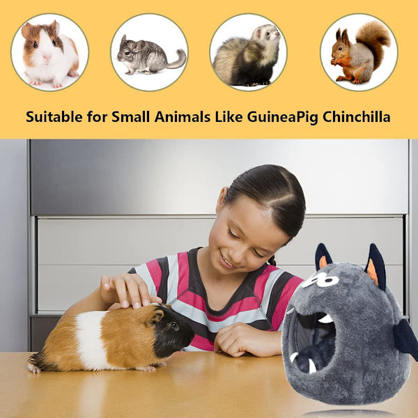 Marsvine Seng Gemmesteder Varmt Lille Dyr Kæledyrssenge Monster Hamster Seng Hus Tilbehør til Marsvin Chinchilla