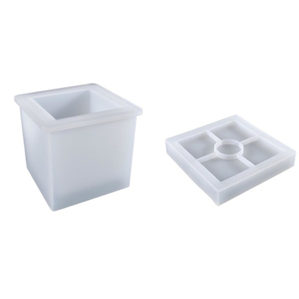 Epoxy Resin Form DIY Lysestage Form Saftig Plante Skål
