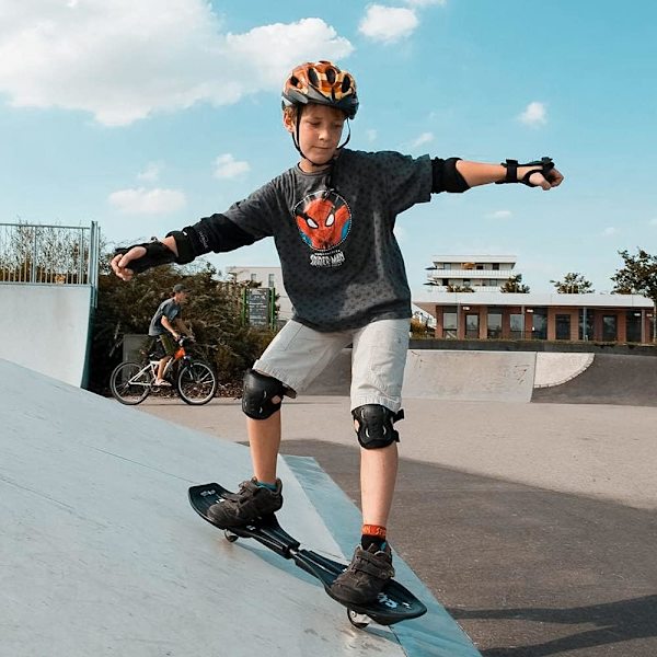 Skyddsutrustning för barn och vuxna, set med knäskydd, armbågsskydd och handledsskydd för skridskoåkning, klättring, cykel, skateboard och sparkcykel