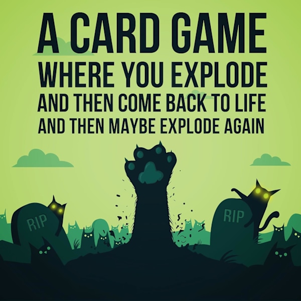 Exploding Kittens Zombie Kittens av Exploding Kittens - Kortspel för Vuxna Tonåringar & Barn - Roliga Familjespel