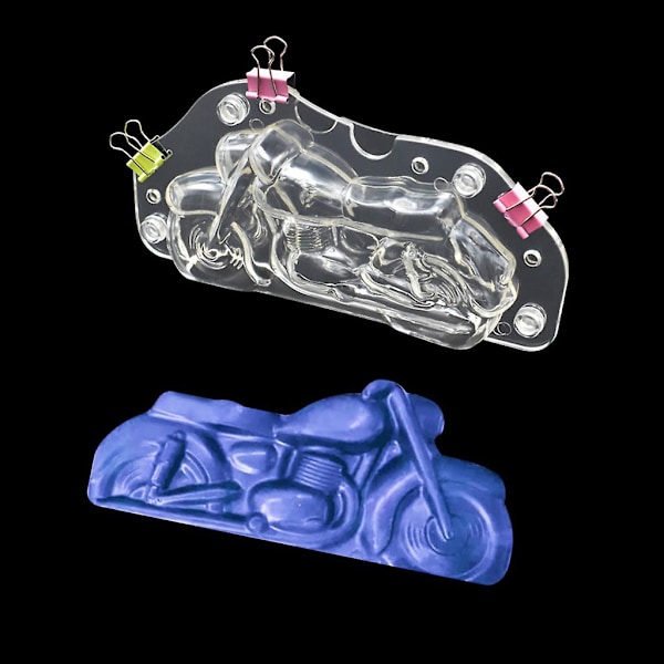 Plastmaterial Klar Motorcykelform Choklad 3D-form För Ca
