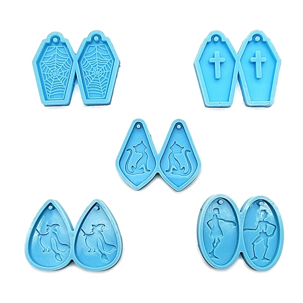 Silikon Øredobber Form Resin Anheng Ornament Form For DIY Håndverk