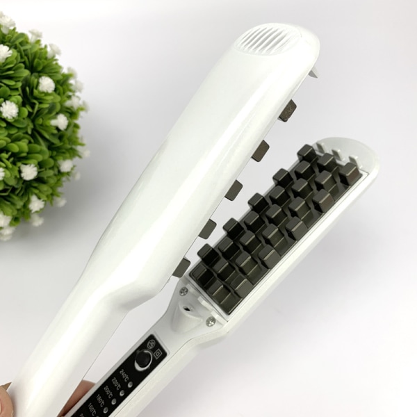 Professionellt volymgivande hårjärn | Öka hårvolymen, keramiskt hårvolymverktyg, justerbar temperatur（1st） white