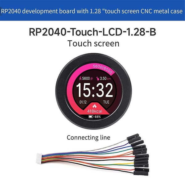 Rp2040 Microcontroller Udviklingskort Til 240x240 65k Farve 1