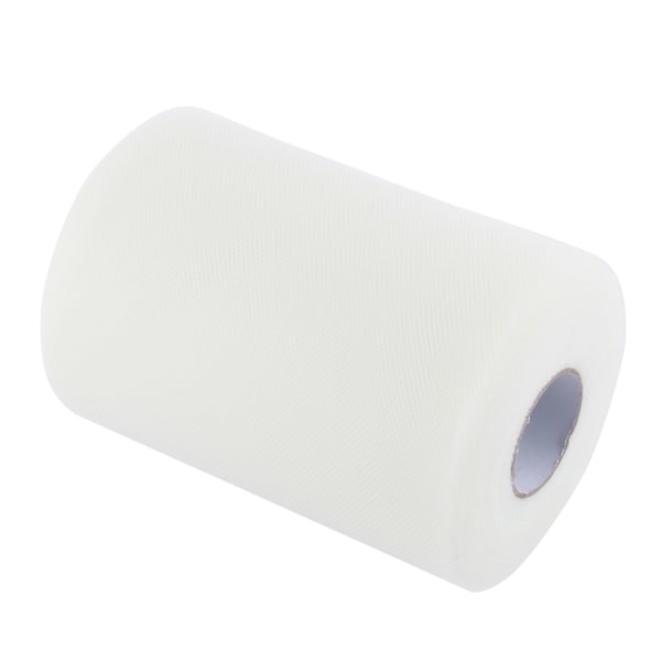 100 meter 15 cm bröllopsdekoration tyllrulle spole klänningstyg för sömnad (beige)