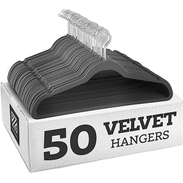 Sammet Galgar, Grå, 10-pack Grey