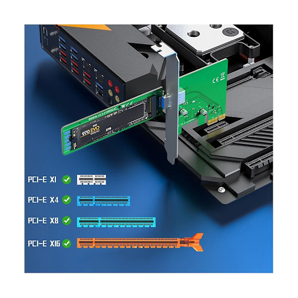 M.2 Nvme Till Pci-e X1 Extern Adapterkort Pcie Adapterkort Des