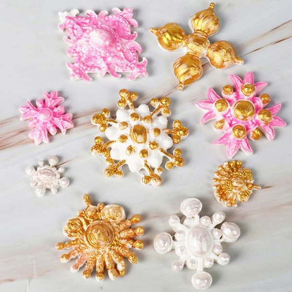 Fondant Silikoneform til Sukkerhåndværk Cupcake Topper Smykker
