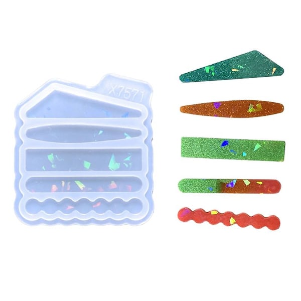 Hårklämmor Silikon Resin Form Smyckesgjutningsform För Hårnål