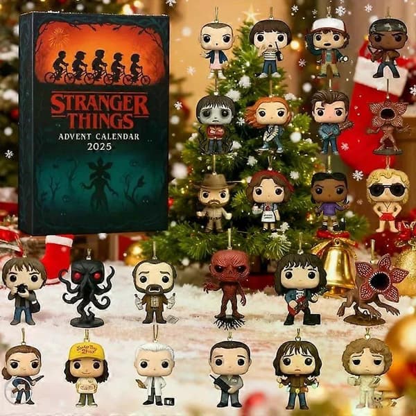 Stranger Things 2025 Julekalender Akrylpynt Nedtellingsboks til jul