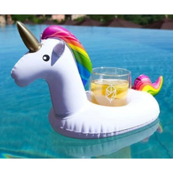 2 st/förpackning dryckeshållare, förtjockad PVC-mugghållare, flamingo, lämplig för swimmingpool flamingo