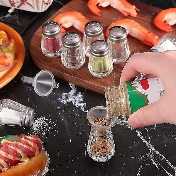 Mini Salt- og Peberkværne - 0,5 oz Glaskugleform - Til Restaurantbrug - Form 2 shape2