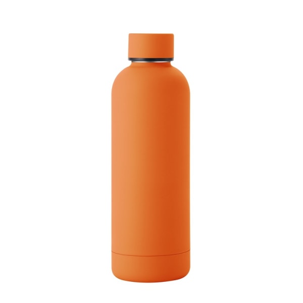 Bärbar stålflaska Vakuumflaska Utomhussport Vattenflaska Big Belly Cup Dryckesflaska Resemugg (1 st) orange