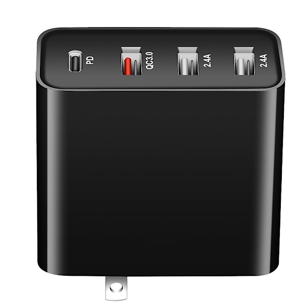 PD 48W for QC 3.0 Hurtigladeadapter for Mobiltelefon Fire Porter