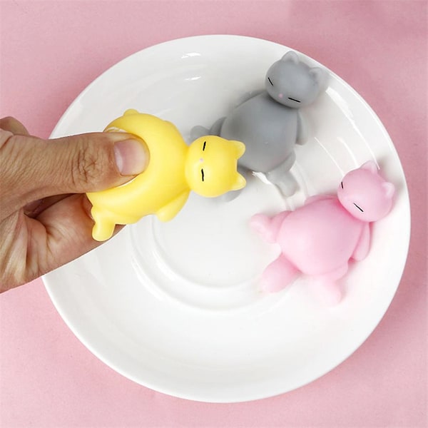 Sød Kat Sensorisk Legetøj Squishy Dyr Klemme Legetøj Pres Ud