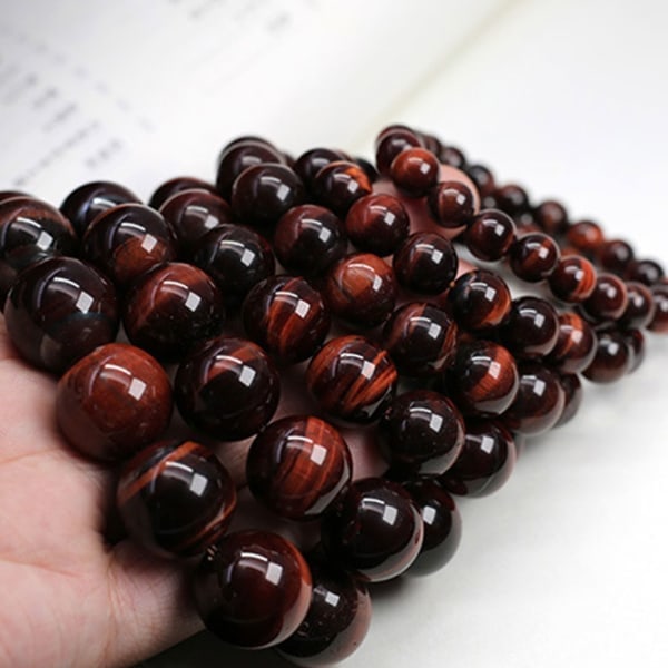 1/2/3/5 Natursteinperler - Lett å bruke Tigerøye Armbånd Rød Tigerøye 10MM 1 stk Red Tiger Eye10MM 1 Pc